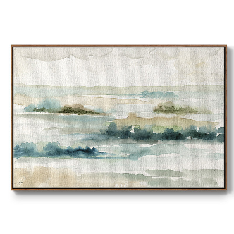 «Pastel Panorama», reproduction sur toile, H 27 po x l 41 po x P 2 po, Noyer