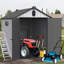 Remise de jardin en plastique 6 * 8Ft - Rangement moderne et facile à assembler