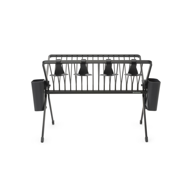 Brabantia Sinkside Large Foldable Dish Drying Rack, Black