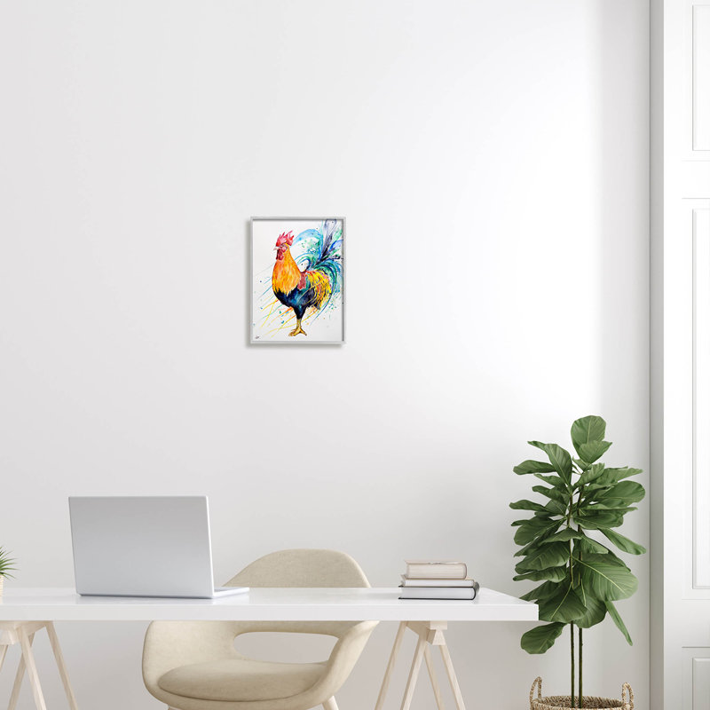 Art moderne, estampe numérique arc-en-ciel par Marc Allante, H 14 po x l 11 po x P 1,5 po, Estampe numérique Farmhouse