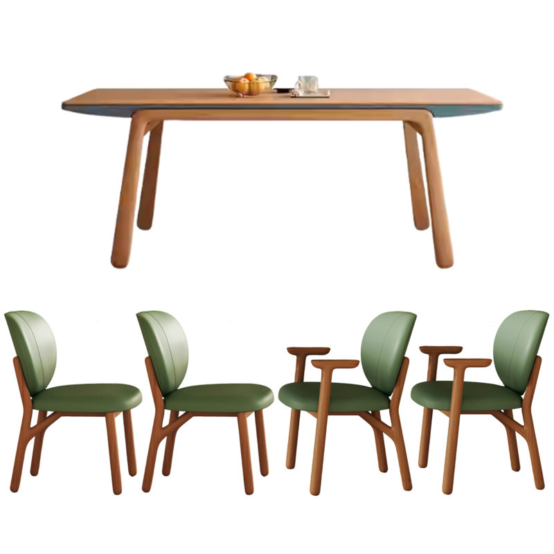 Modern Simple Cherry Wood Rectangular Large Table, 5