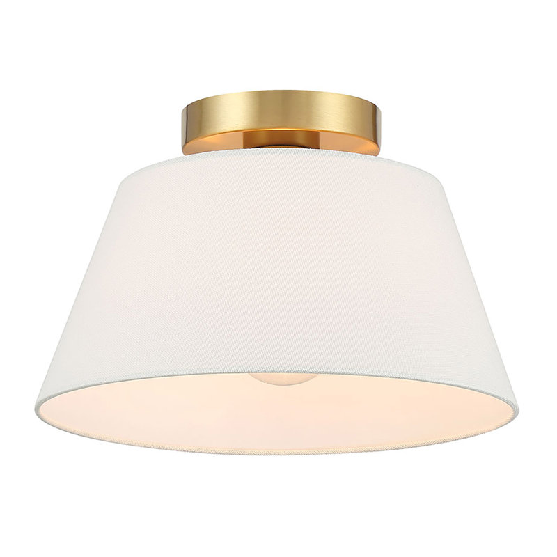 Plafonnier 1 lumière Orlandus en laiton naturel, Laiton naturel