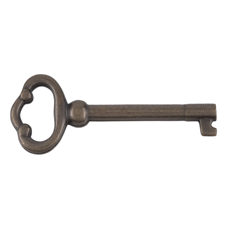Plated Hollow Barrel Skeleton Key