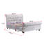 Grand lit de rangement tapissier Hartfried