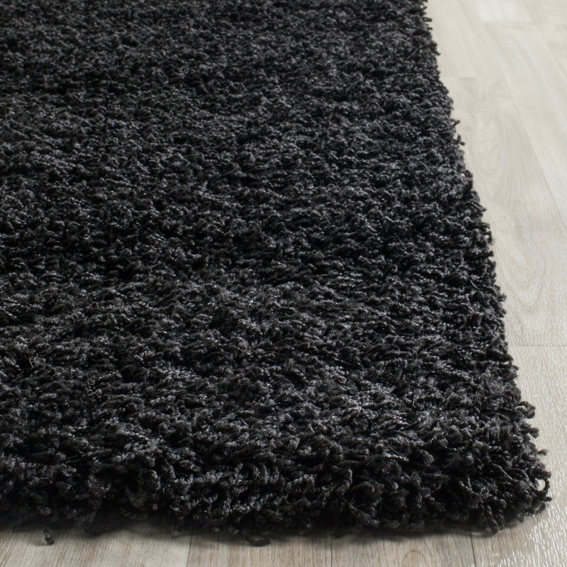 Sgl-Demi-Leigh Shag Performance Solid Color Rug, Rectangle 4' x 6'