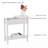 Danay Flip-Top End Table - Slim Side Console with Hidden Hinged Storage Compartment and Lower Shelf - For Living Room or Hallway Use-281613112