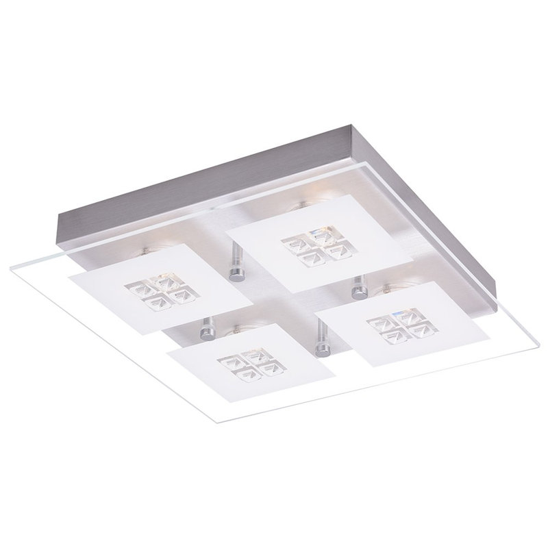 Elvia Glass LED Flush Mount