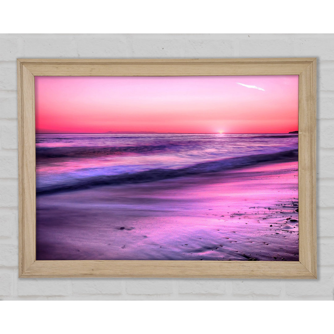 Gerahmtes Wandbild Sunset Dana Point San Clemente California