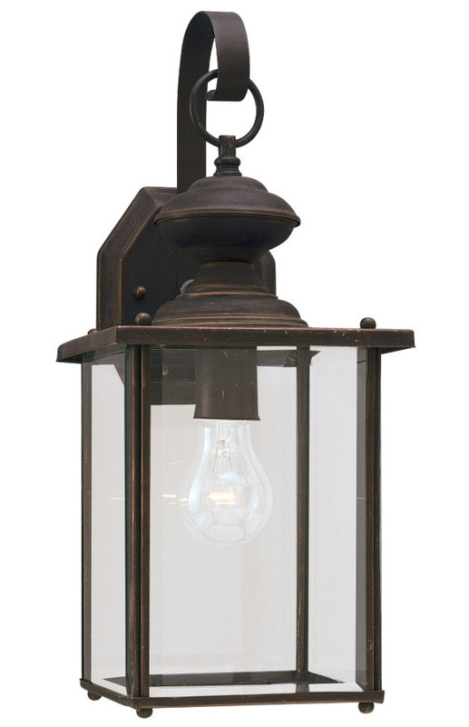 Lanterne murale d'extérieur à une ampoule Tiernan, Bronze antique