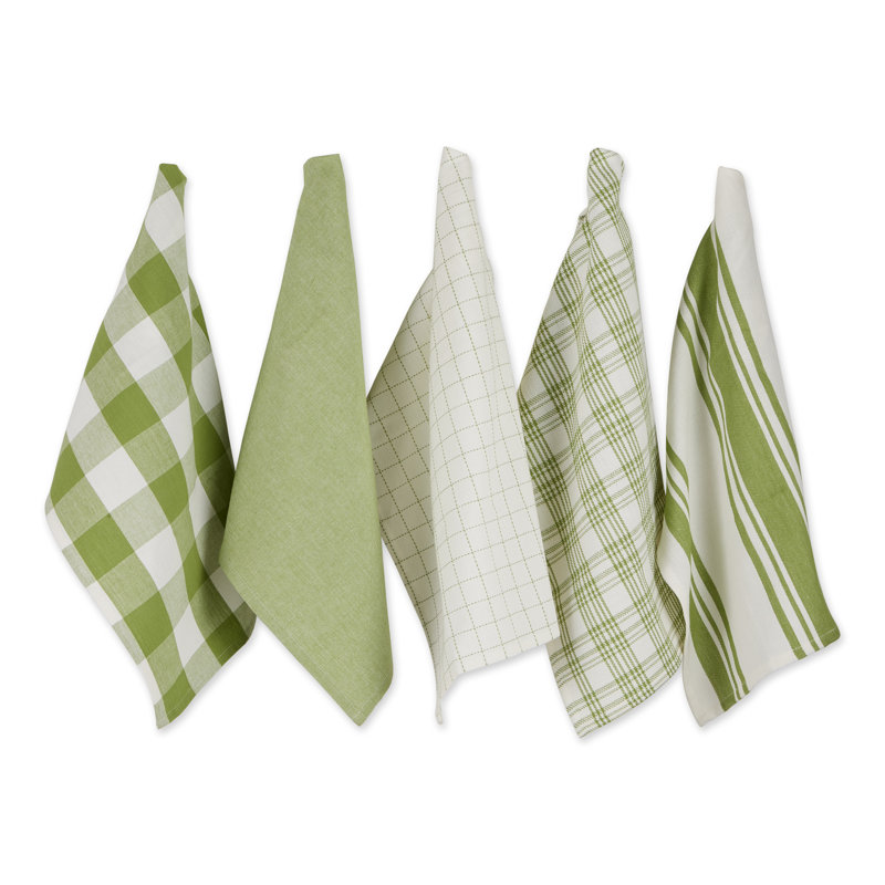 Cotton Tea Towel Kitchen Towel, Antique Green