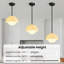 Luminaire suspendu en verre 1 lumière-1081028771