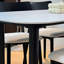 Table et chaise de salle à manger crème à vent silencieux-111031016