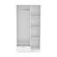 Armoire Toccoa avec 1 tiroir et 4 tablettes ouvertes à 4 niveaux, chambre à coucher-88040087
