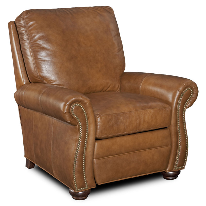Sterling Power Recliner, French Natural, Cobblestone, Outsider Raven Genuine Leather