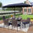6 - Person Patio Dining Set with Rectangular Table , Cushions Included