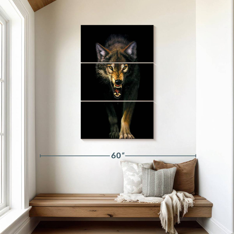 Brampt Stalking Wolf, 45'' H x 28'' W