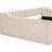 Beige Velvet Full Xl Daybed With Side Storage - Chic And Functional For Guest Rooms No Box Spring Needed, Effortless Assembly Upholstered In Modern Practical Bedroom, Room Spring, Easy To Assemble