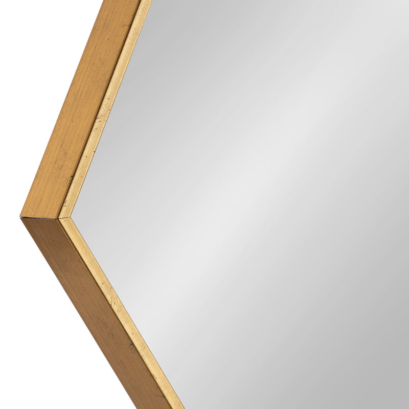 Quinonez Hexagon Mirror, Gold