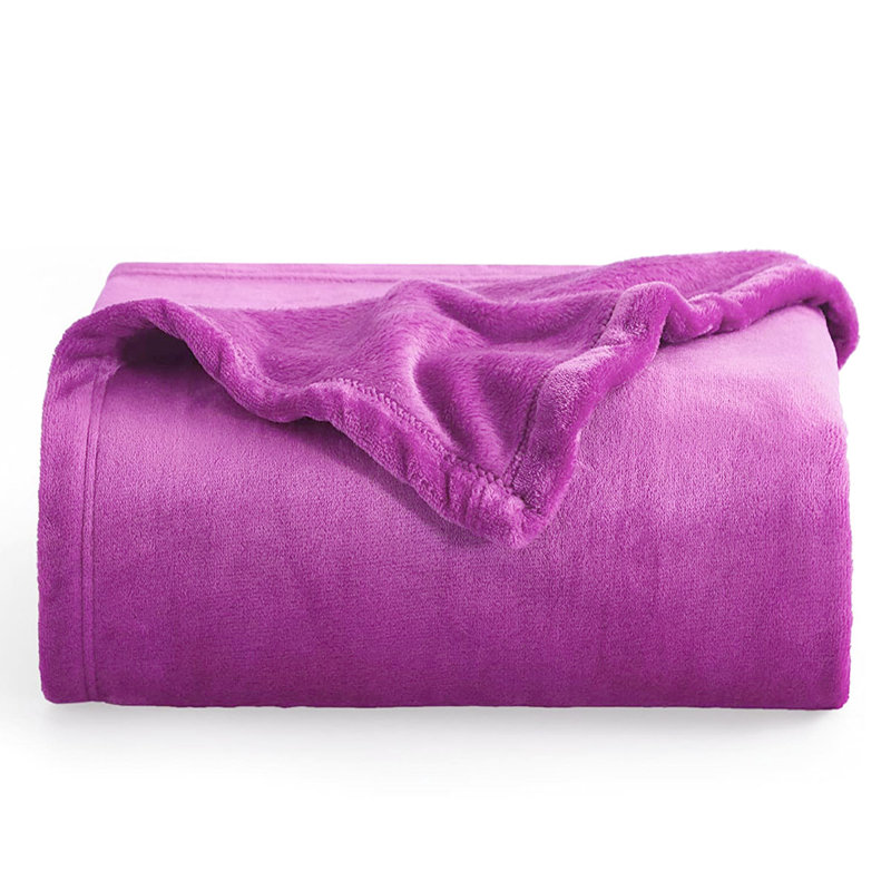 Throw Blanket, 27.5" W x 39.5" L, Purple