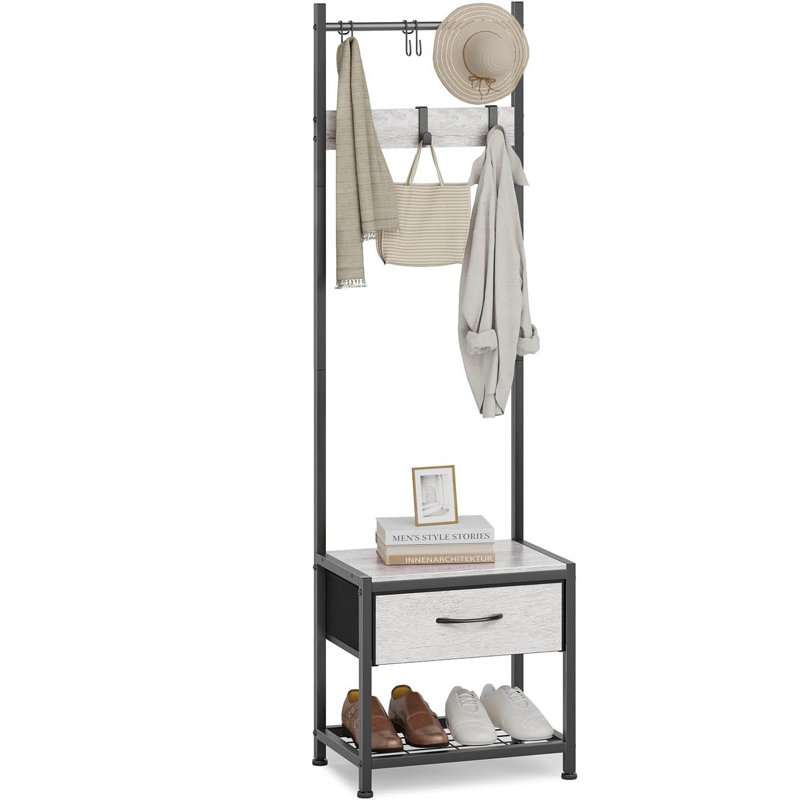 Metal Freestanding 6 - Hook Coat Rack