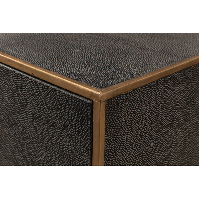 Shagreen 54'' W Console Table, Antique Gray
