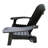 Versatile Black Wood Chair With Umbrella Spot - Comfortable For Unwinding In Patio, Deck, Porch, Garden, Poolside Solid Slot Relax Style On-602329576