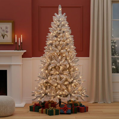Sapin de Noël enneigé 7 pi