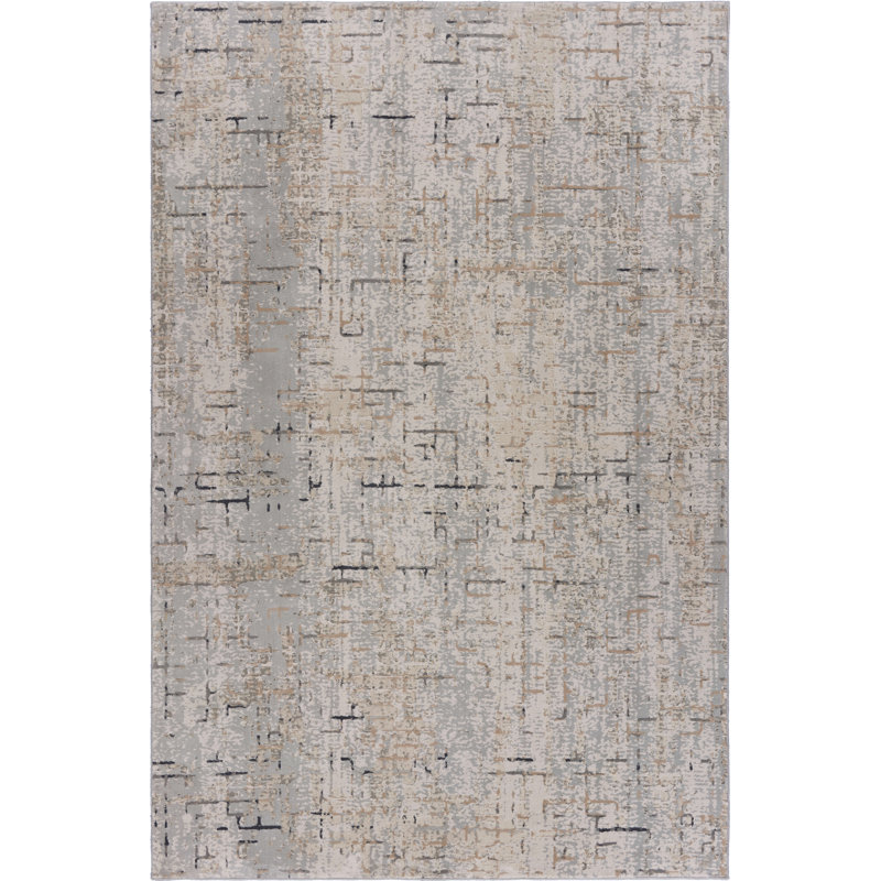 Abstract Indoor Rug, Rectangle 1'10" x 3'