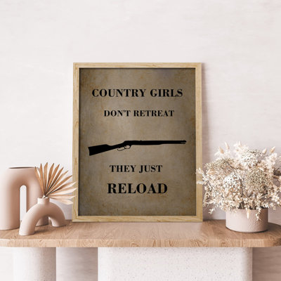 " Country Girl Western Decor Southwestern Girls Retro Style Retro Style Texas Girl "