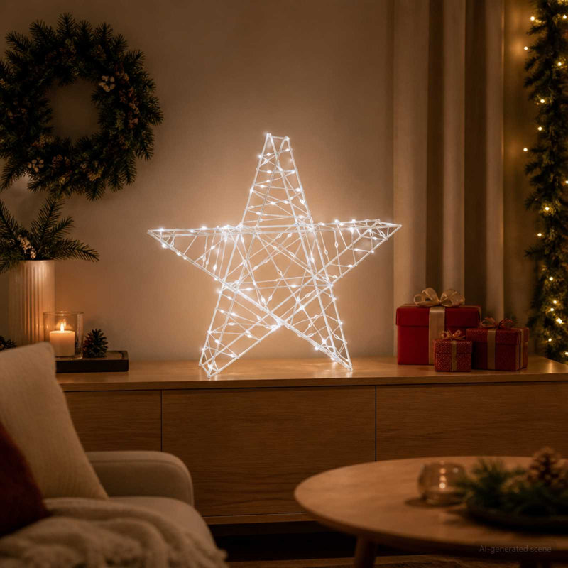 Lighted Star, Transparent String