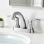 Robinet de salle de bain central 4 po à 4 poignées noir mat avec bonde escamotable pour lavabo-135745863