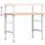 100cm W Solid Wood Top Height-Adjustable Workbench