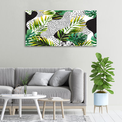 Tropical Leaves - Wrapped Canvas Print