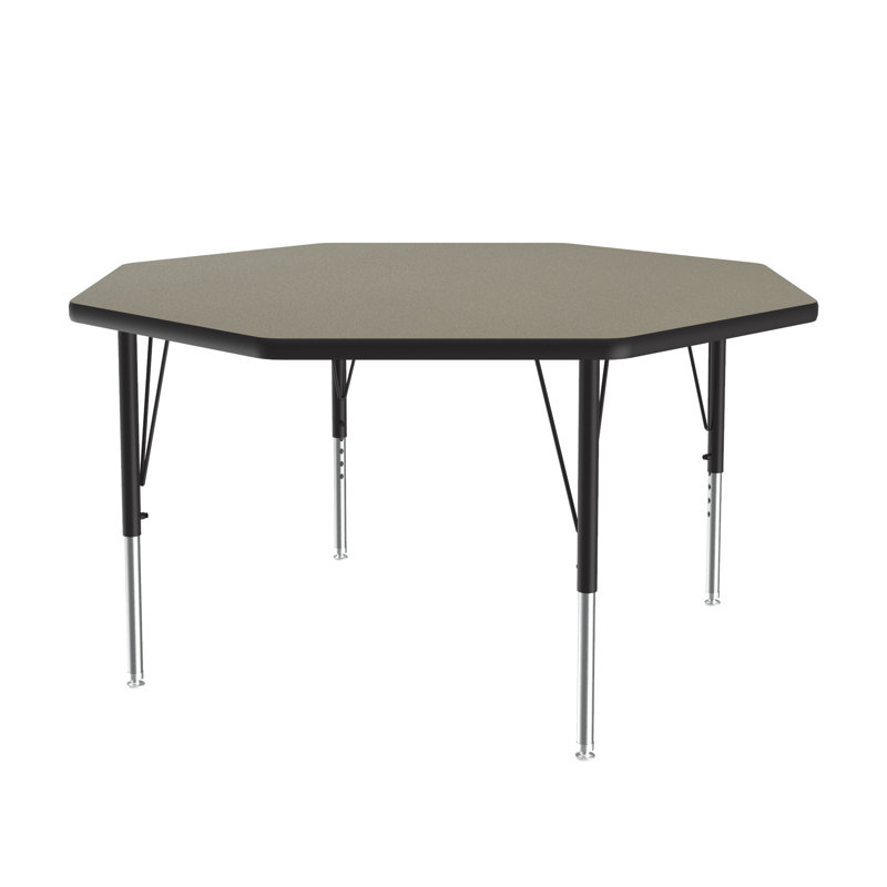 Laminate Adjustable 6 Students Activity Table, Savannah Sand
