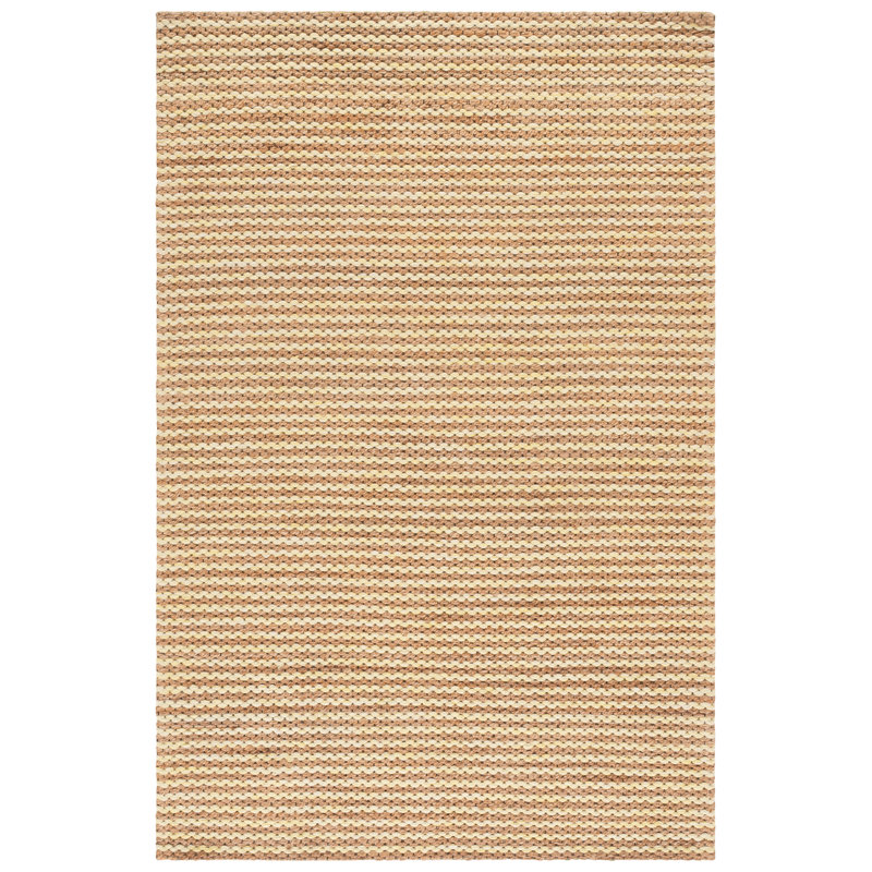 Martha Stewart 9526 Hand Tufted 40% Jute; 40% Wool; 20% Cotton Striped Rug, Rectangle 6' x 9'