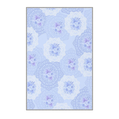 Stylish Hall Carpet, 2.6 x 6.6 Feet, 100% Polyester, 0.3 in Pile Height | Antibacterial, Non-Slip PVC Felt Dot Underside | 3D Digital Print, Machine Washable, Ideal for Entryway & Living Spaces