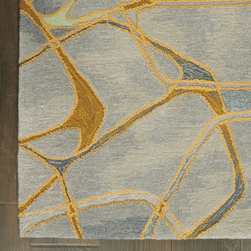 Lavonne Abstract Indoor Rug, Rectangle 5'3" x 7'9"