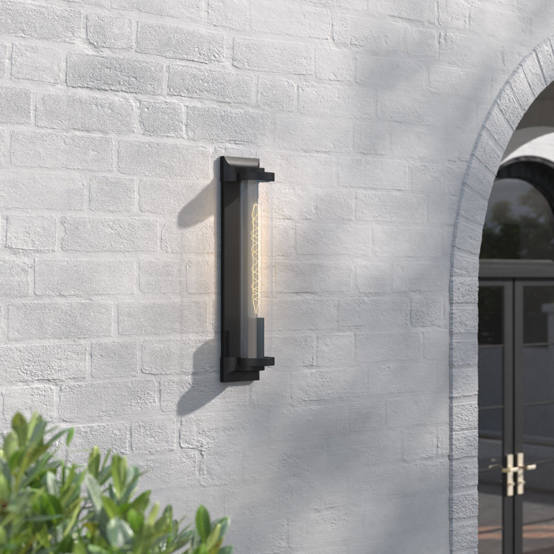 Jill Aluminium Wall Light, Burnished Bronze, 22" H x 4.5" W x 4.5" D