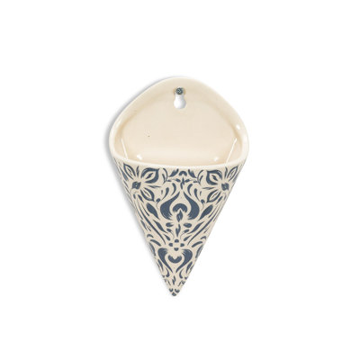 Vase mural en céramique 7 po Cayley-Jade