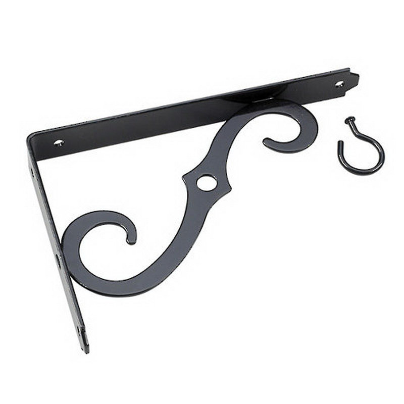 Support décoratif, Noir, H 8 po x l 5,5 po x P 0,9 po