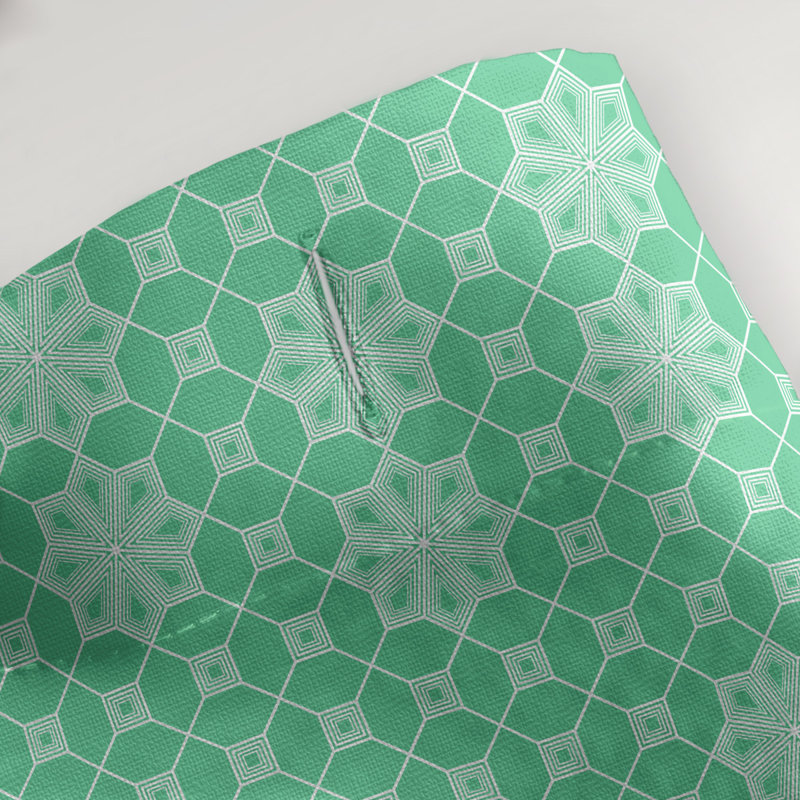 Rideau de douche simple en treillis Classic, Vert
