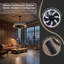 Ventilateur de plafond silencieux à moteur à courant continu avec éclairage, éclairage à DEL, télécommande, 6 réglages de vitesse, adapté à une utilisation intérieure et extérieure, idéal pour les salons, les chambres à coucher et les cuisines