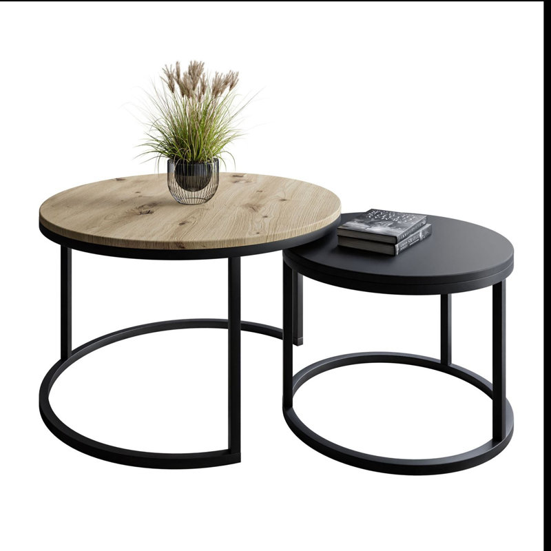 Shivendra Coffee Table, Artisan oak / Black