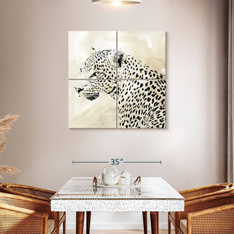 Brampt Leopard Spots III, 38" H x 38" W