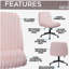 Chaise croisée sport rose