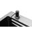 Waterfall Kitchen Sink, Stainless Steel Single Bowl In Black, Multifunctional Workstation With Flying-Rain Faucet And Cutting Board, Stainless Steel Single Bowl Sink
