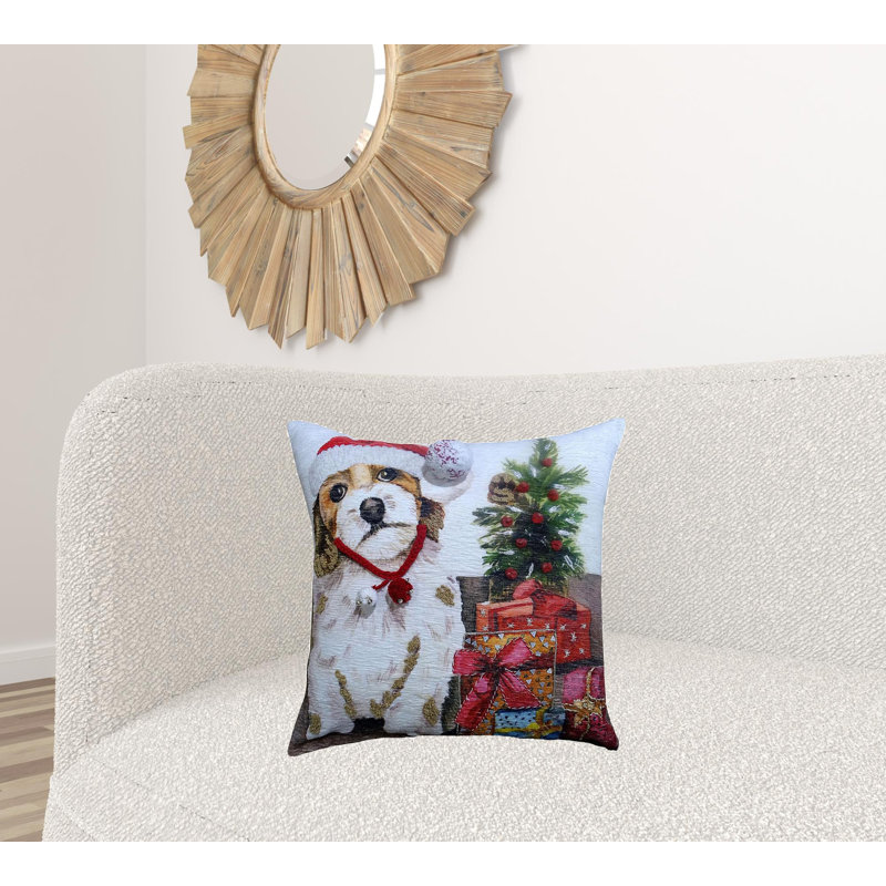 Housse et insert de coussin carré en mélange de coton 