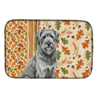 Gray Briard Heirloom Fall Dish Drying Mat