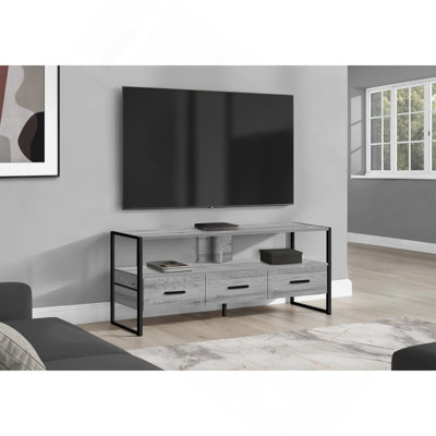 Meuble télé polyvalent avec tiroirs de rangement, meuble multimédia, convenant au salon et à la chambre à coucher, design contemporain et moderne