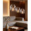 Ensemble de 2 luminaires suspendus en verre Modern